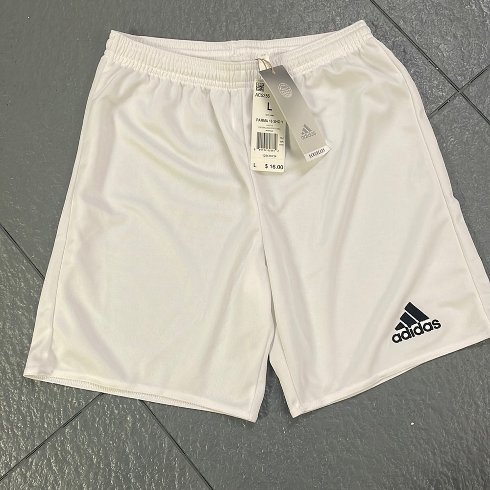 Adidas Shorts Soccer Size L White